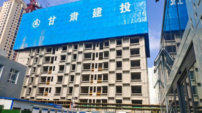 甘肅建投4#綜合樓全面復工有序復產